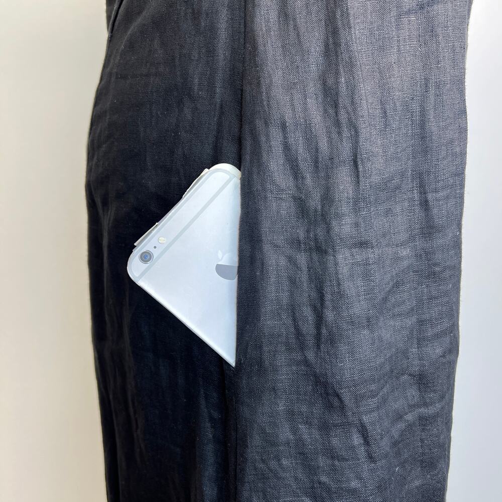 Luxley Black Huxely Linen Midi Dress - Picture 8 of 11
